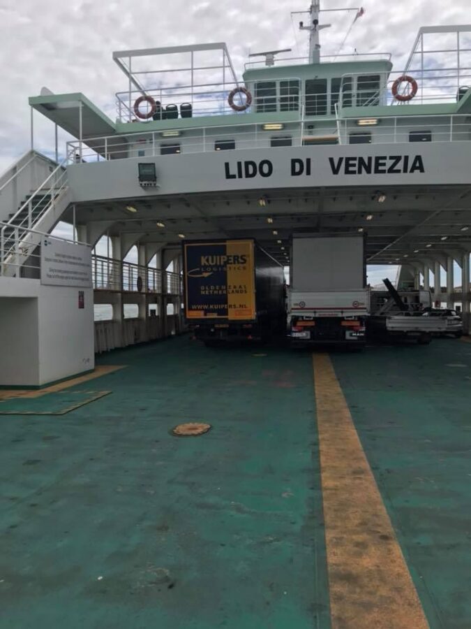 Kuipers Truck on Lido di Venezia Ferry